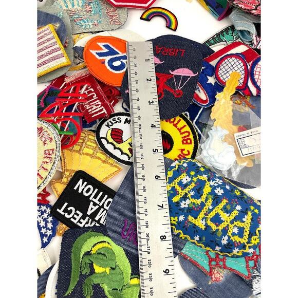 150 PC Assorted Sewing Applique Patches Iron on Sew On NEW Mixed Sequin Crafting - Picture 14 of 16